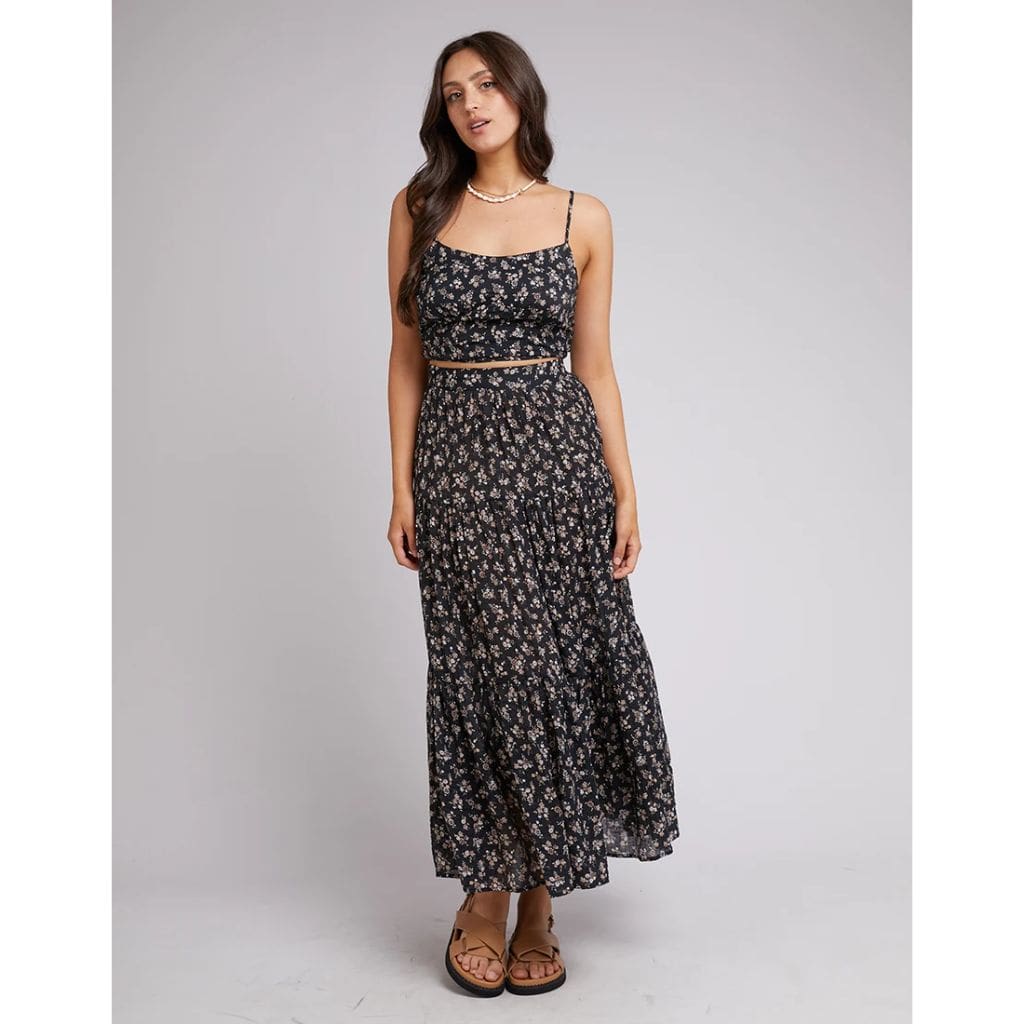Maya Floral Maxi Skirt