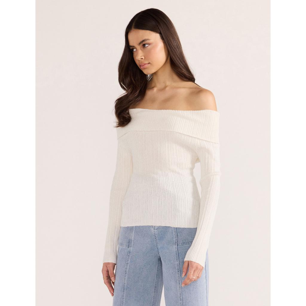 Zoe Off Shoulder Knit Top
