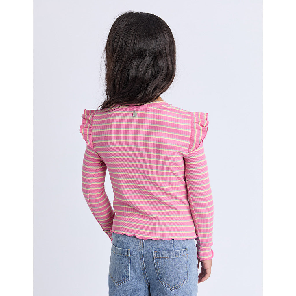 Maya Frill Longsleeve Rib Tee