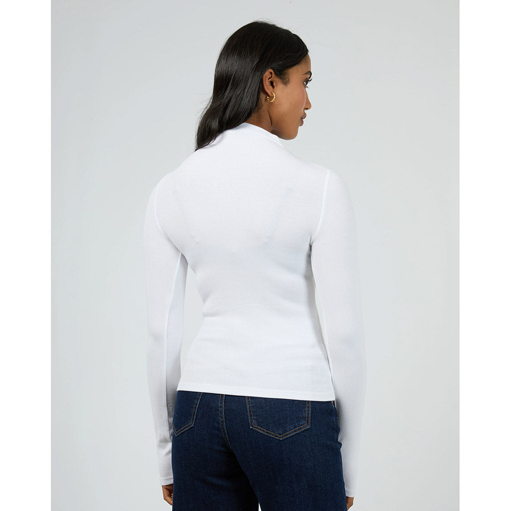 Icon Mock Neck Long Sleeve Top