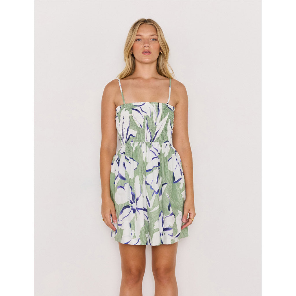 Veda Shirred Mini Dress