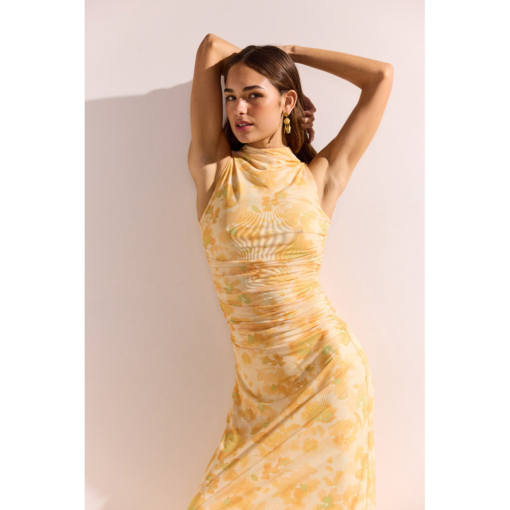 Clair Mesh Midi Dress