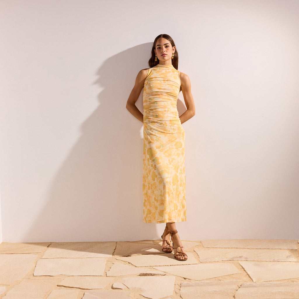 Clair Mesh Midi Dress