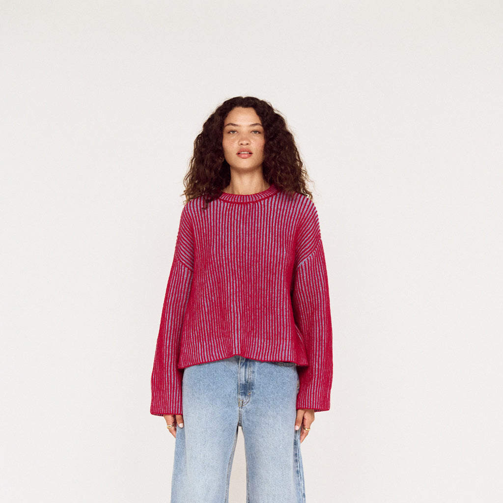 Cleo Contrast Rib Knit
