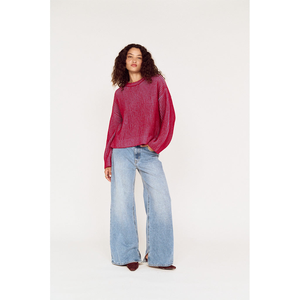 Cleo Contrast Rib Knit