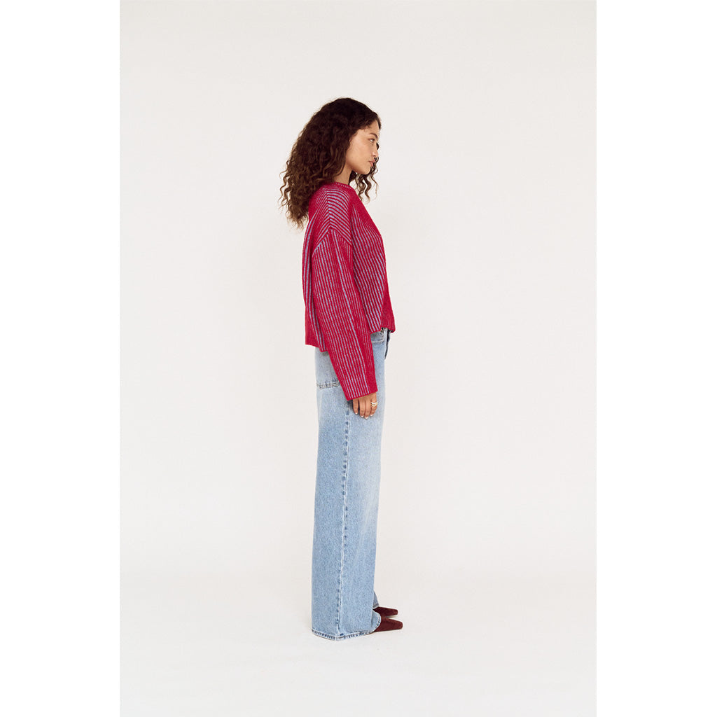 Cleo Contrast Rib Knit