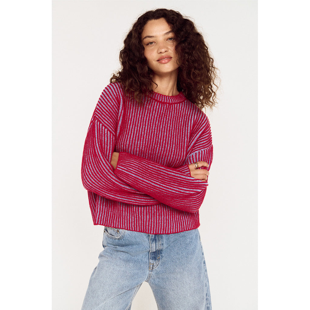 Cleo Contrast Rib Knit