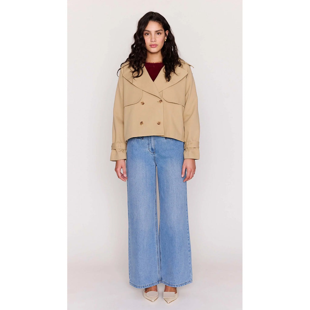 Aya Cropped Trench
