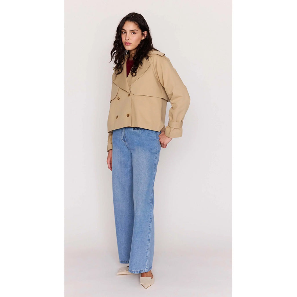 Aya Cropped Trench