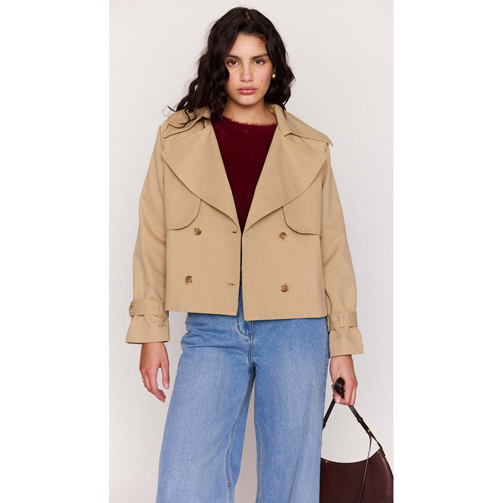 Aya Cropped Trench