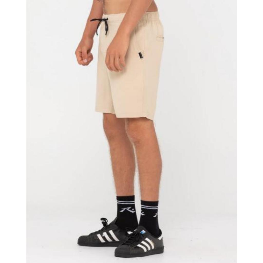 Boys Overtone Linen Elastic Shorts