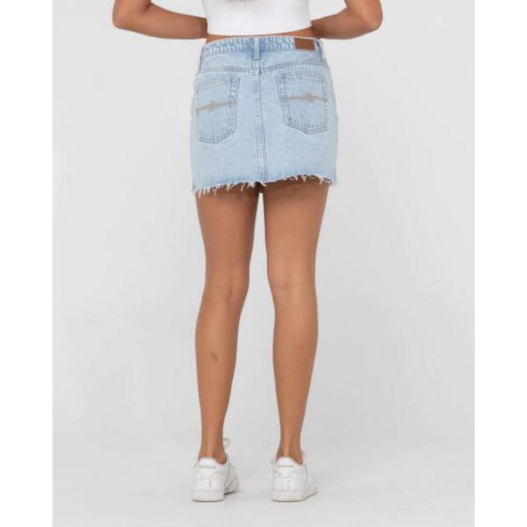 Celeste Low Rise Denim Mini Skirt