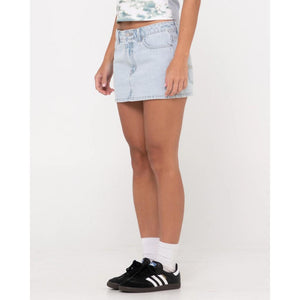 Mavericks Low Rise Denim Mini Skirt