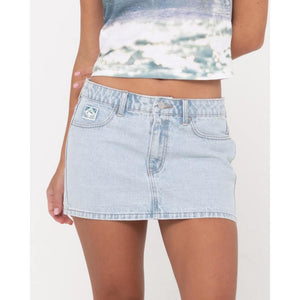 Mavericks Low Rise Denim Mini Skirt