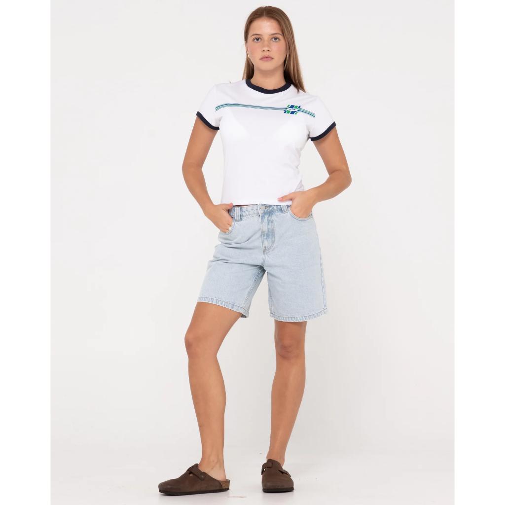 High Volume 18 Inch Denim Jort