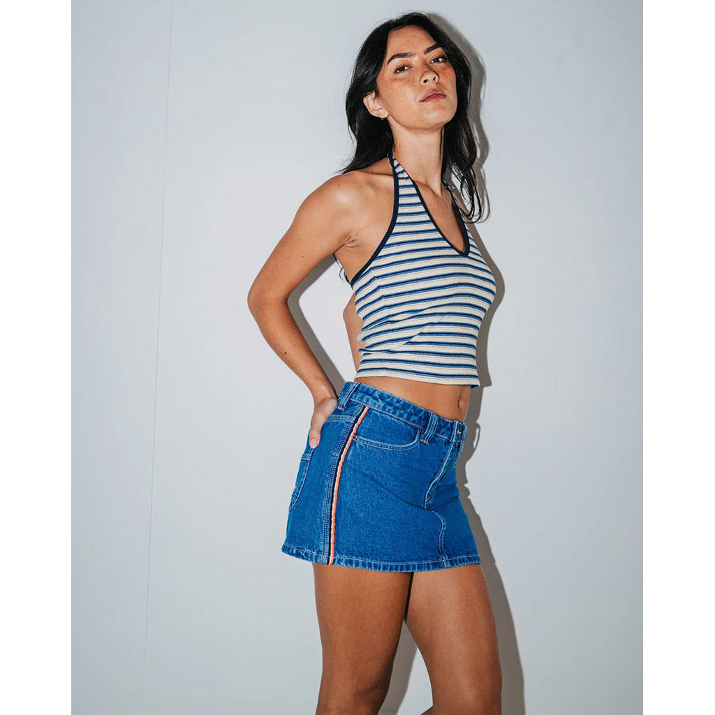 Flip Mommy Low Rise Mini Denim Skirt