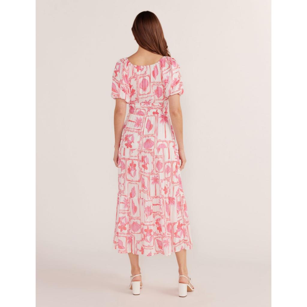 Bria Puff Sleeve Midi Dress