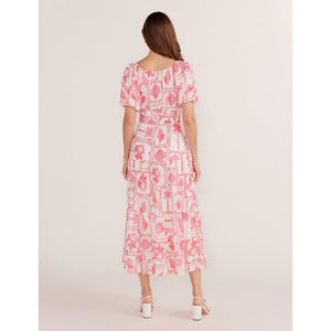 Bria Puff Sleeve Midi Dress