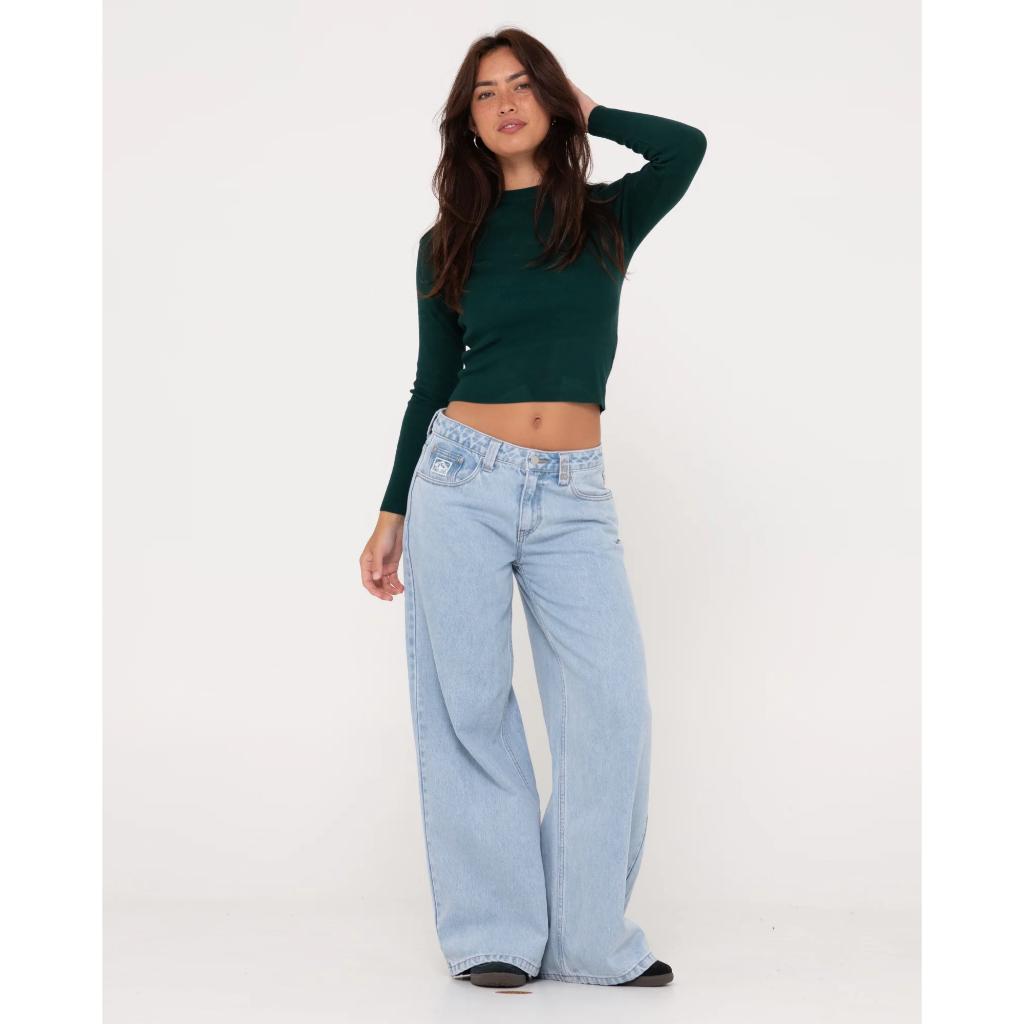 Amelia Skimmer Long Sleeve Knit Top