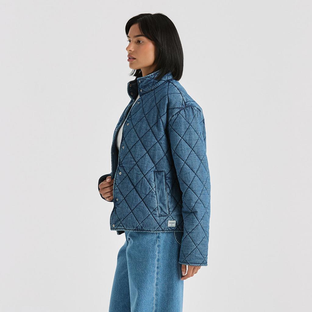 Denim Quilted Bomber