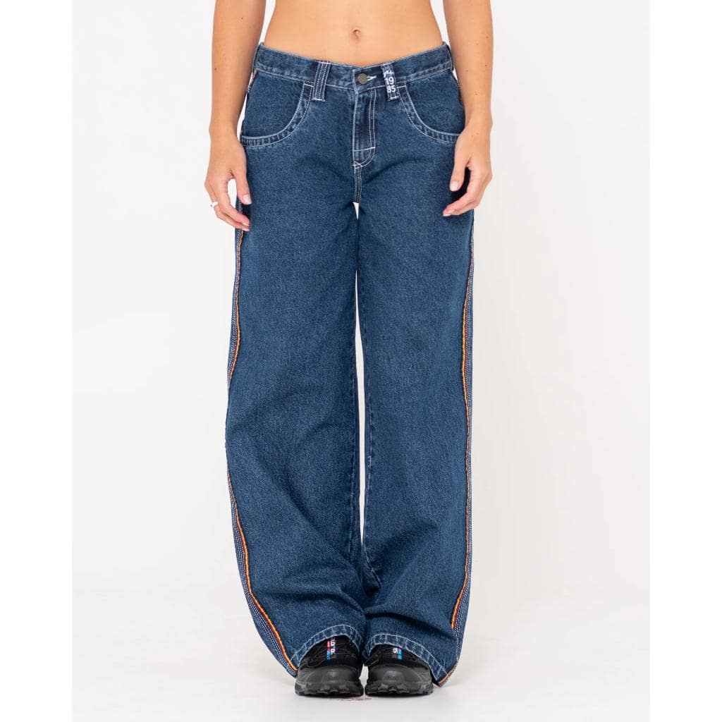 Flip Mommy Low Rise Wide Leg Denim Pant