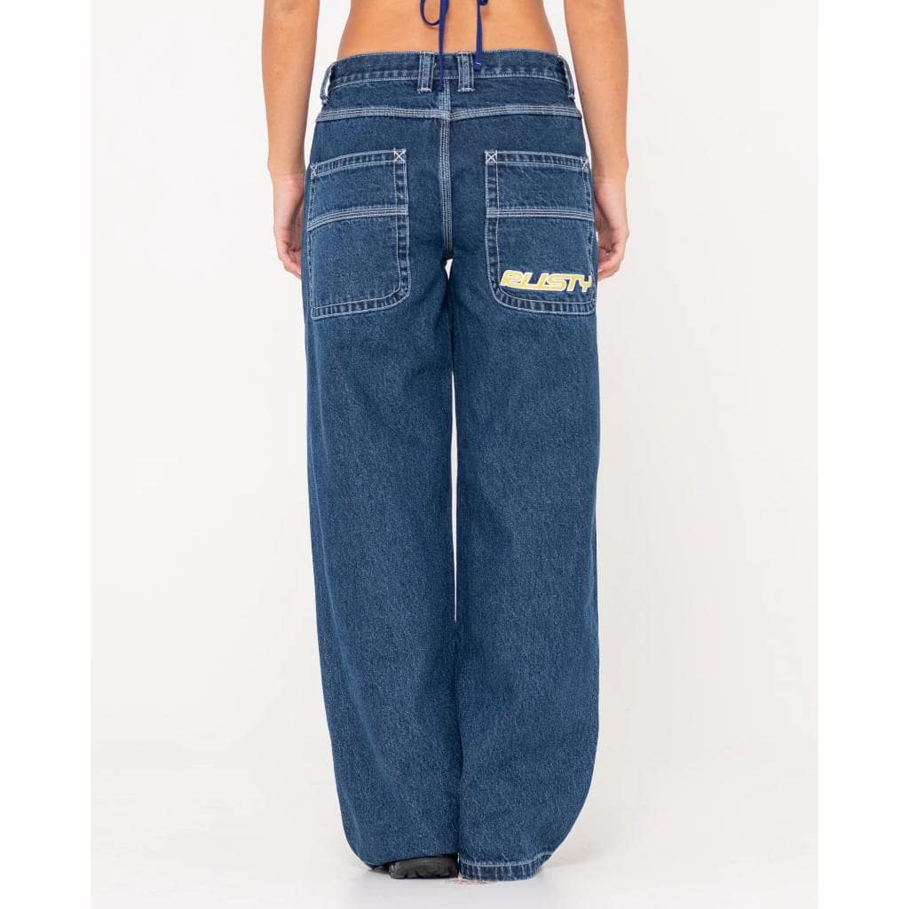 Flip Mommy Low Rise Wide Leg Denim Pant