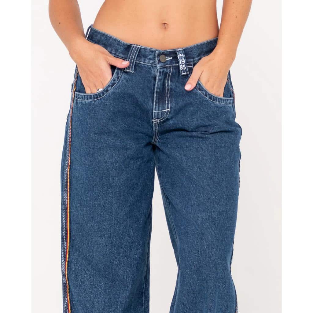 Flip Mommy Low Rise Wide Leg Denim Pant