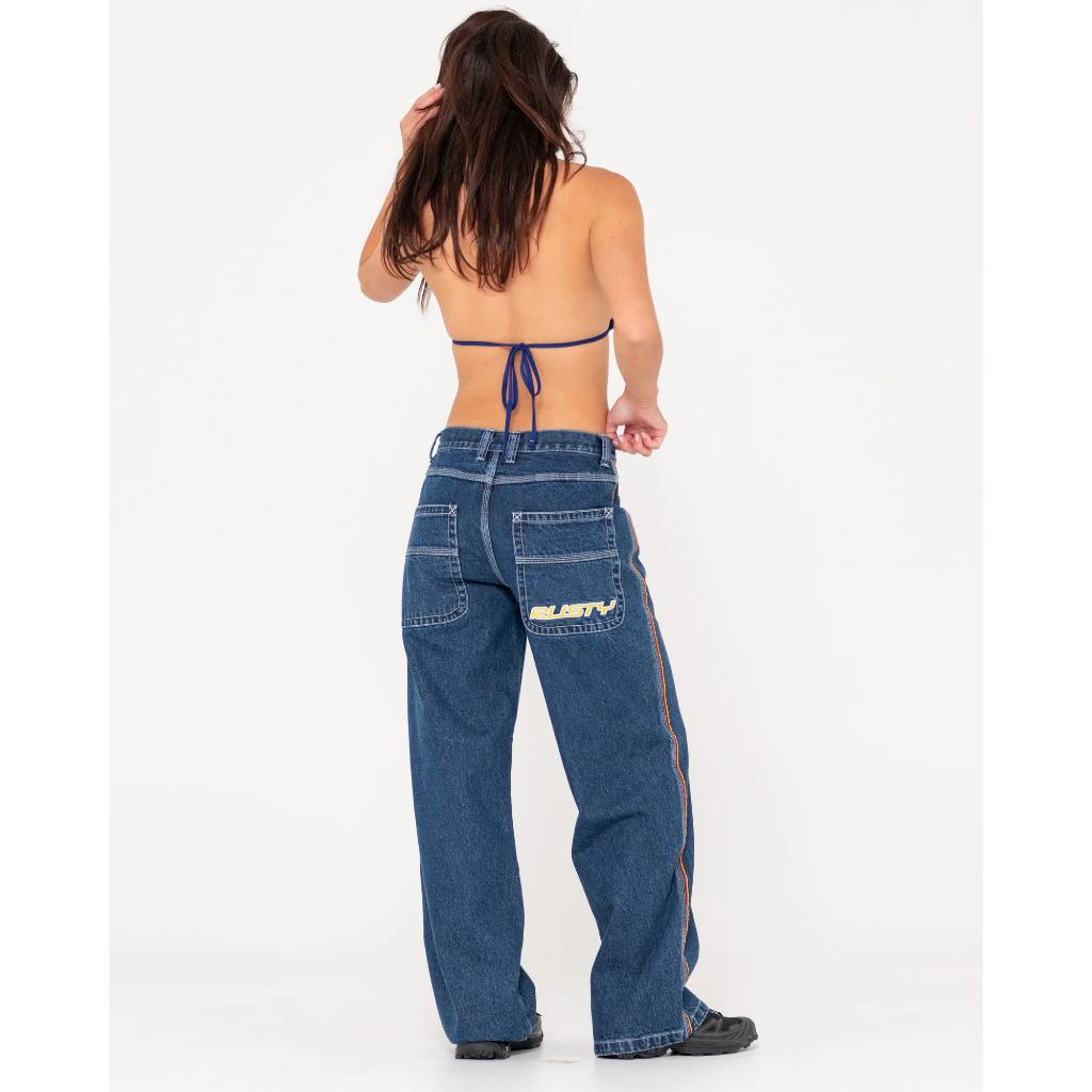 Flip Mommy Low Rise Wide Leg Denim Pant