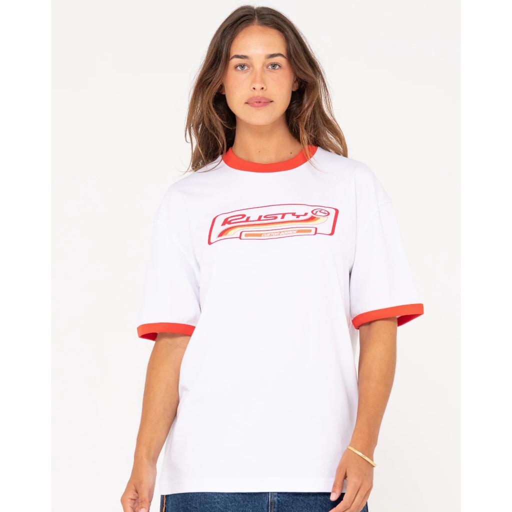 Boarding Pass Oversized Graphic Tee