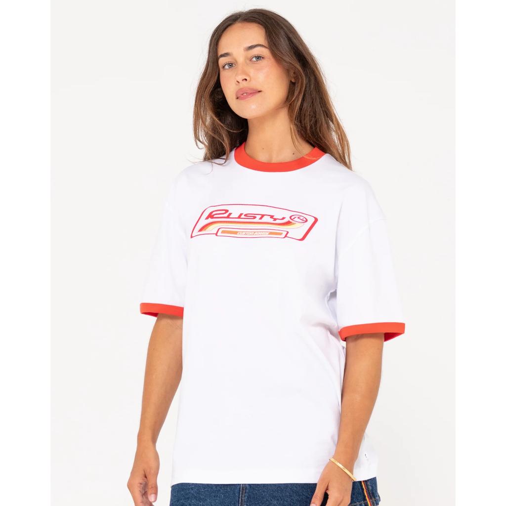 Boarding Pass Oversized Graphic Tee