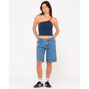 Flip Mommy Low Rise Wide Leg Denim Short