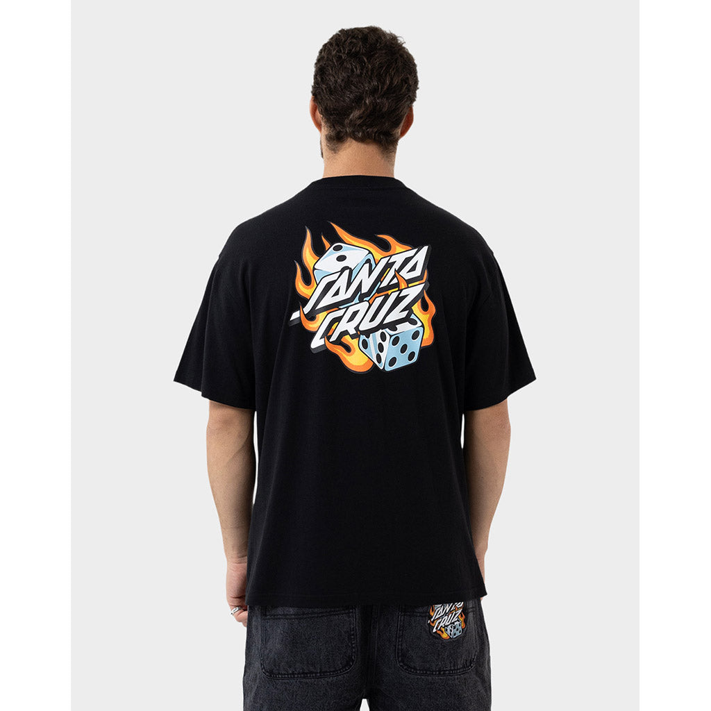 Flaming Dice Dot Flash T-Shirt