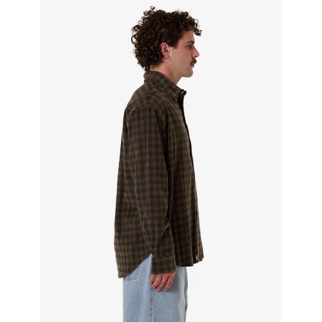 Thrills Union Cord Check Long Sleeve Shirt