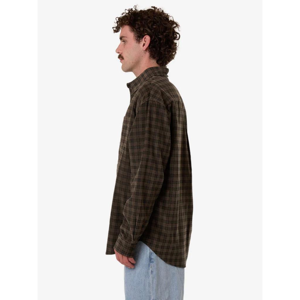 Thrills Union Cord Check Long Sleeve Shirt