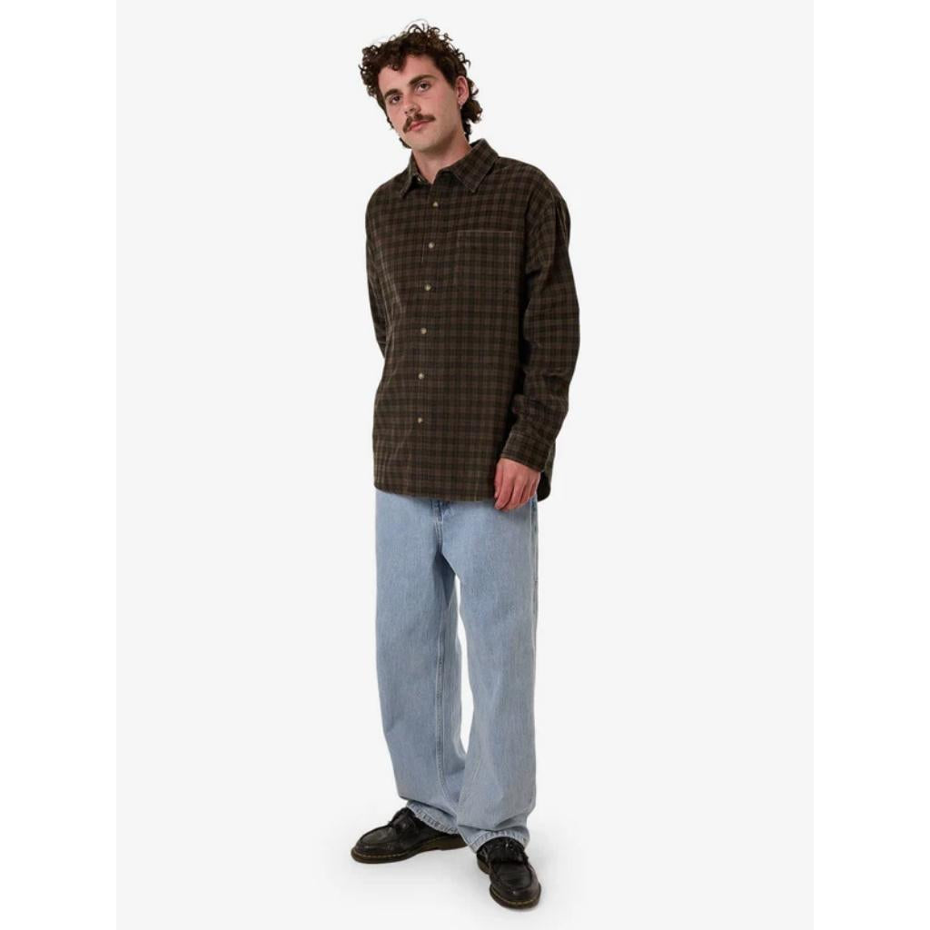 Thrills Union Cord Check Long Sleeve Shirt