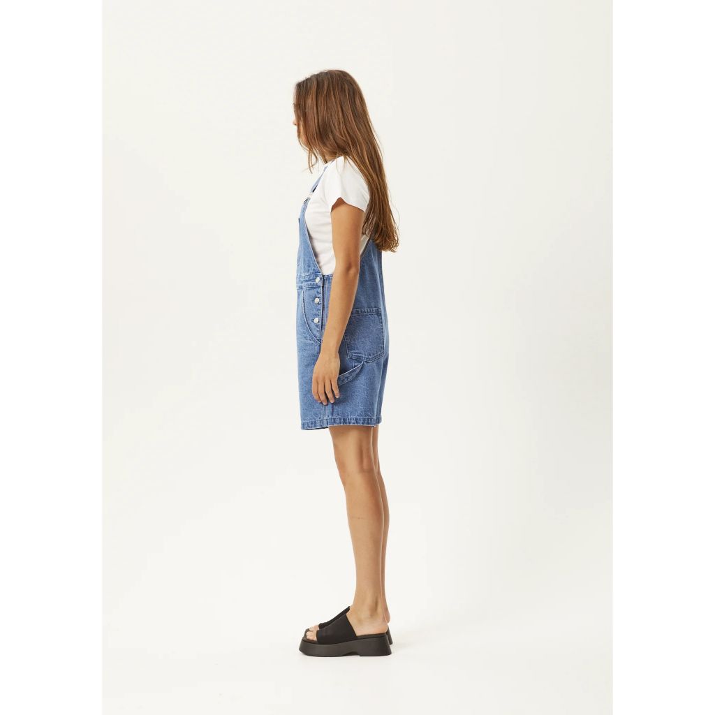 Lewi Hemp Short Overalls