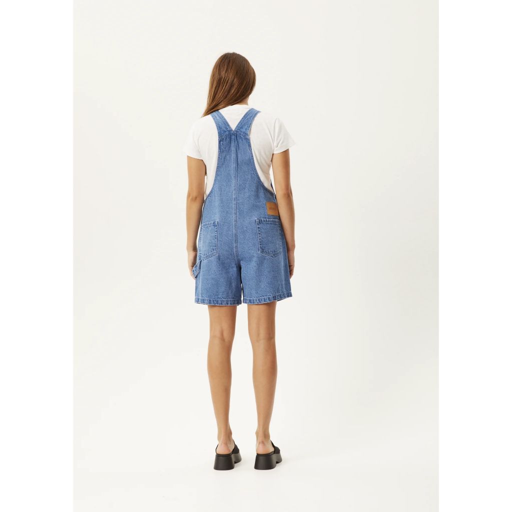Lewi Hemp Short Overalls