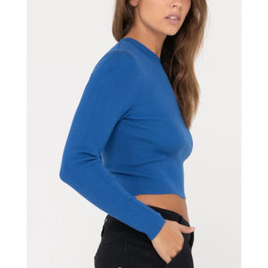 Amelia Cropped Long Sleeve Knit Top