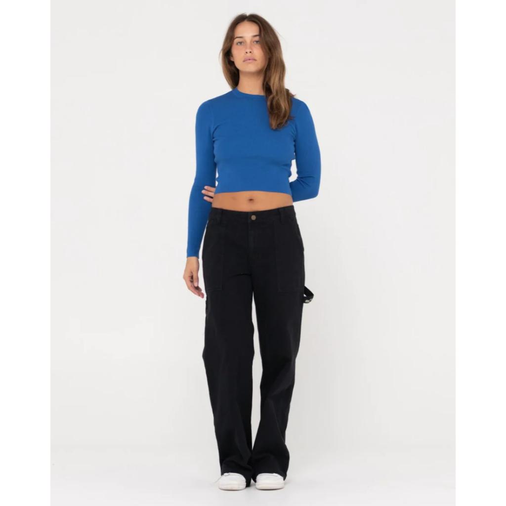 Amelia Cropped Long Sleeve Knit Top