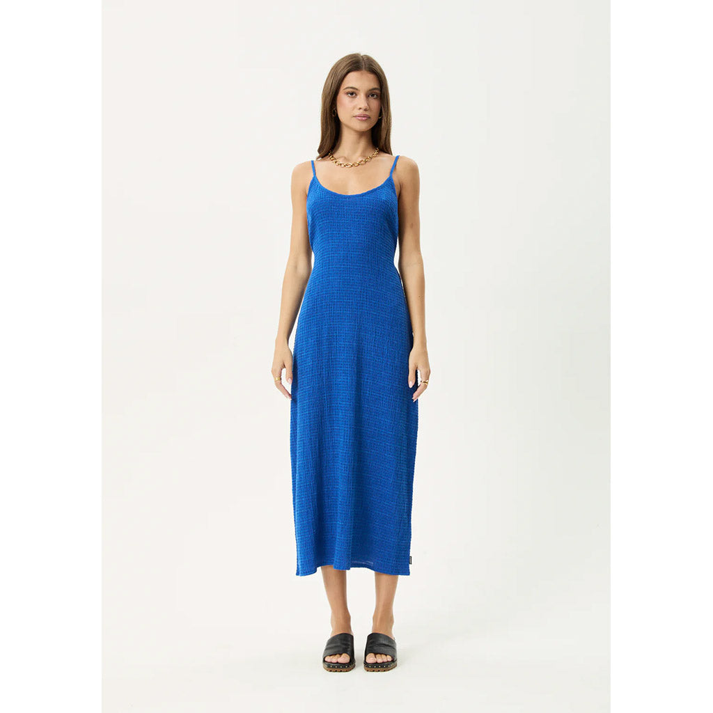 Marina Rumi Seersucker Maxi Dress