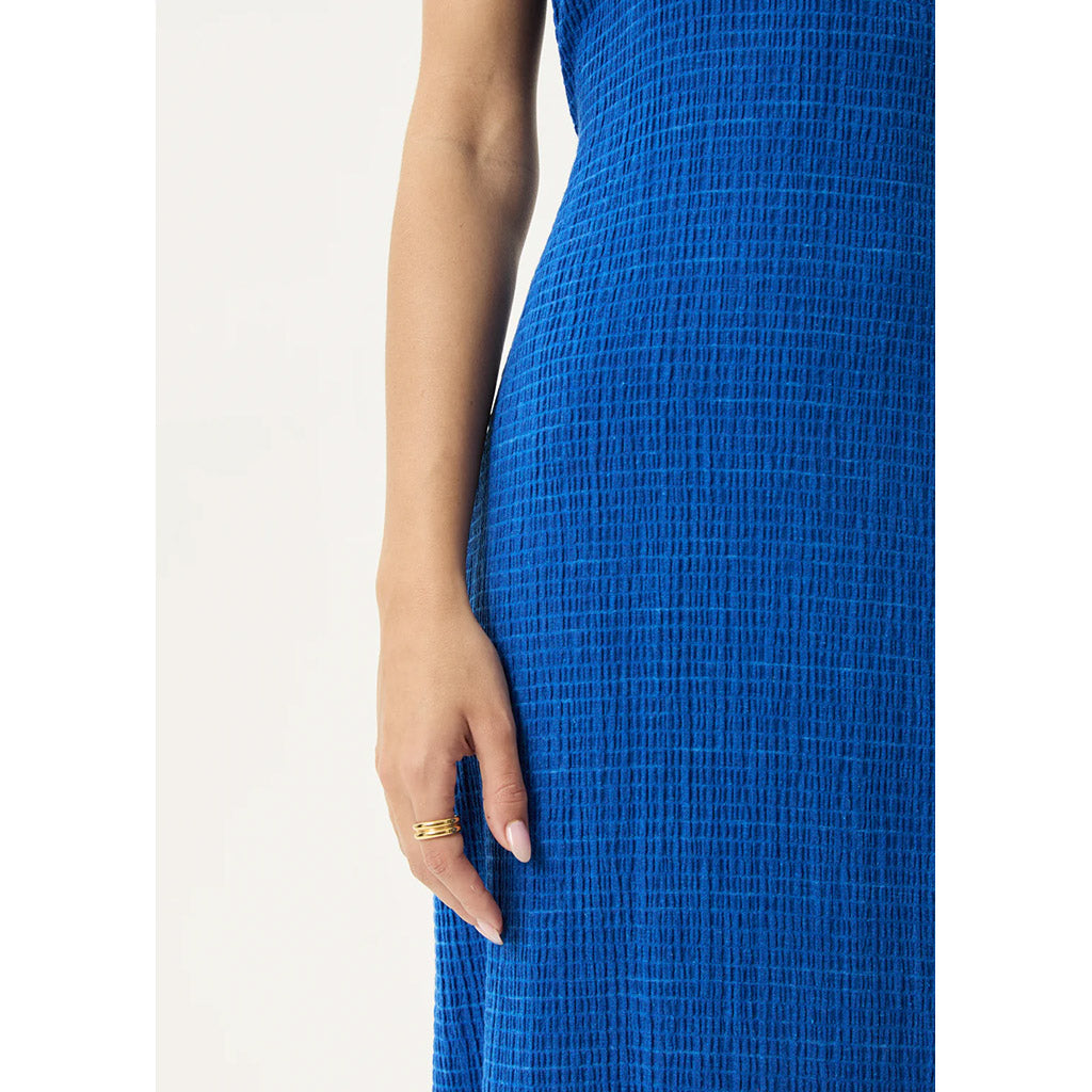 Marina Rumi Seersucker Maxi Dress