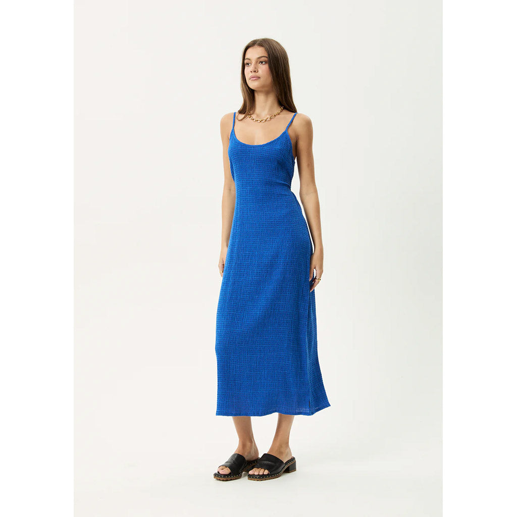 Marina Rumi Seersucker Maxi Dress