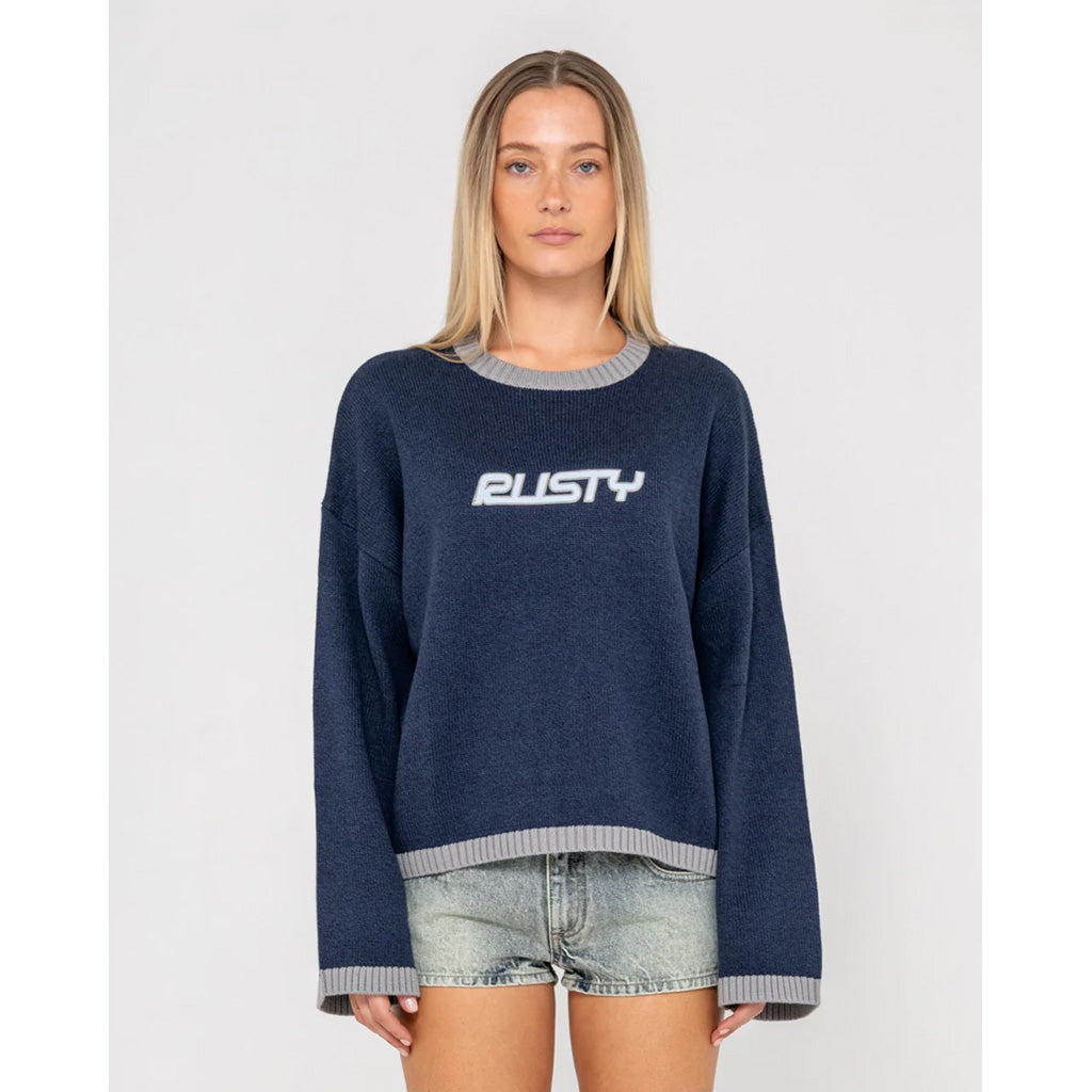 Rider Relaxed Crewneck Knit