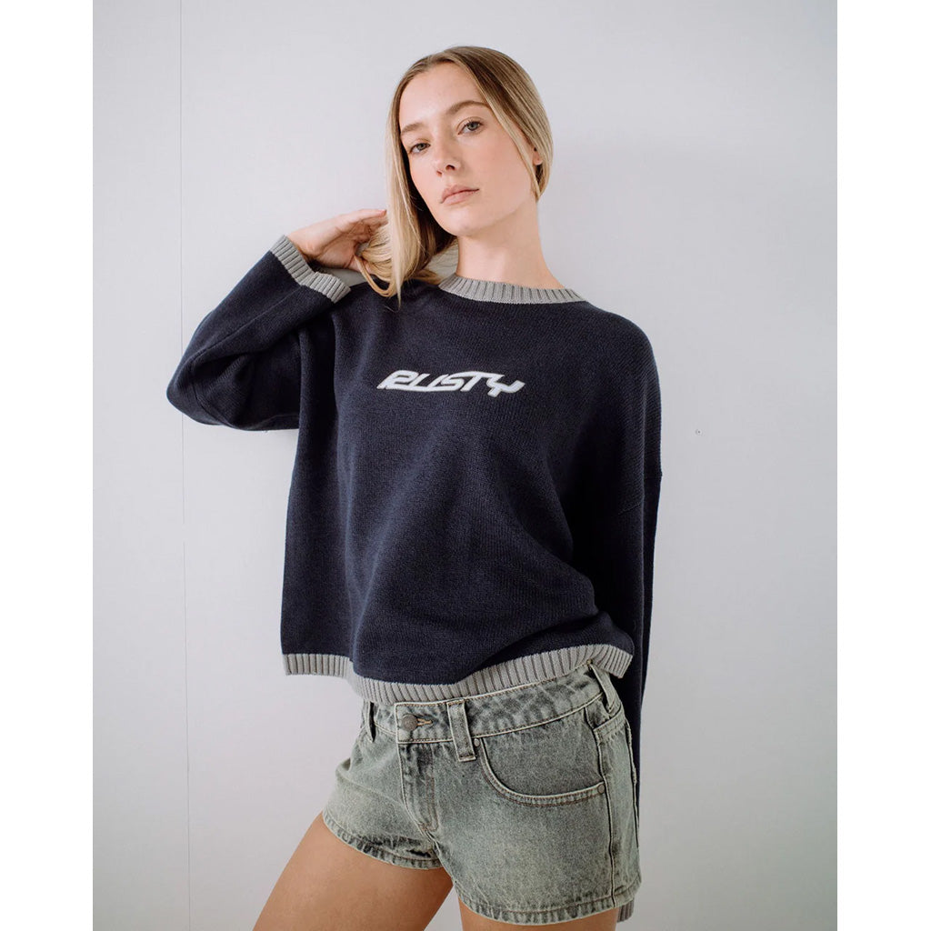 Rider Relaxed Crewneck Knit