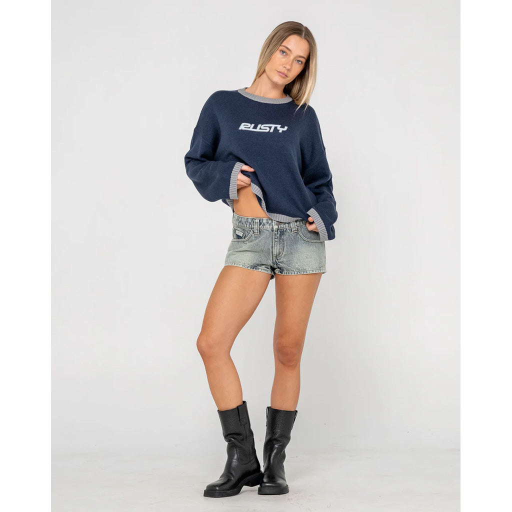 Rider Relaxed Crewneck Knit