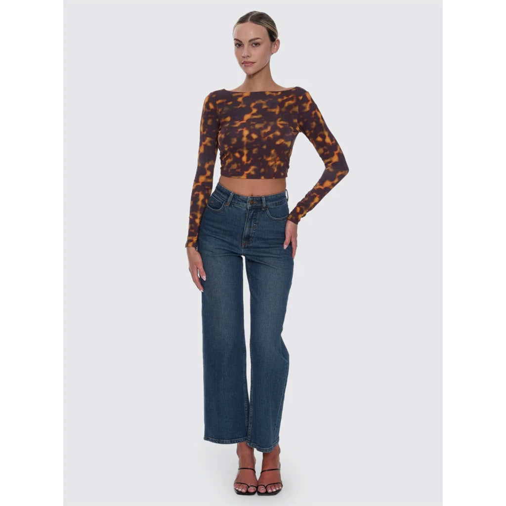 Holly High Rise Stretch Wide Jean
