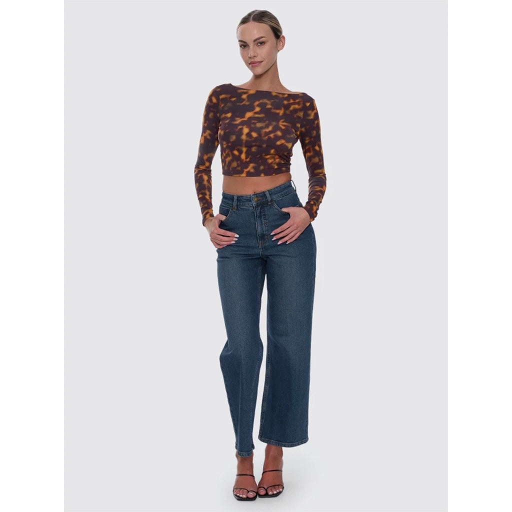 Holly High Rise Stretch Wide Jean