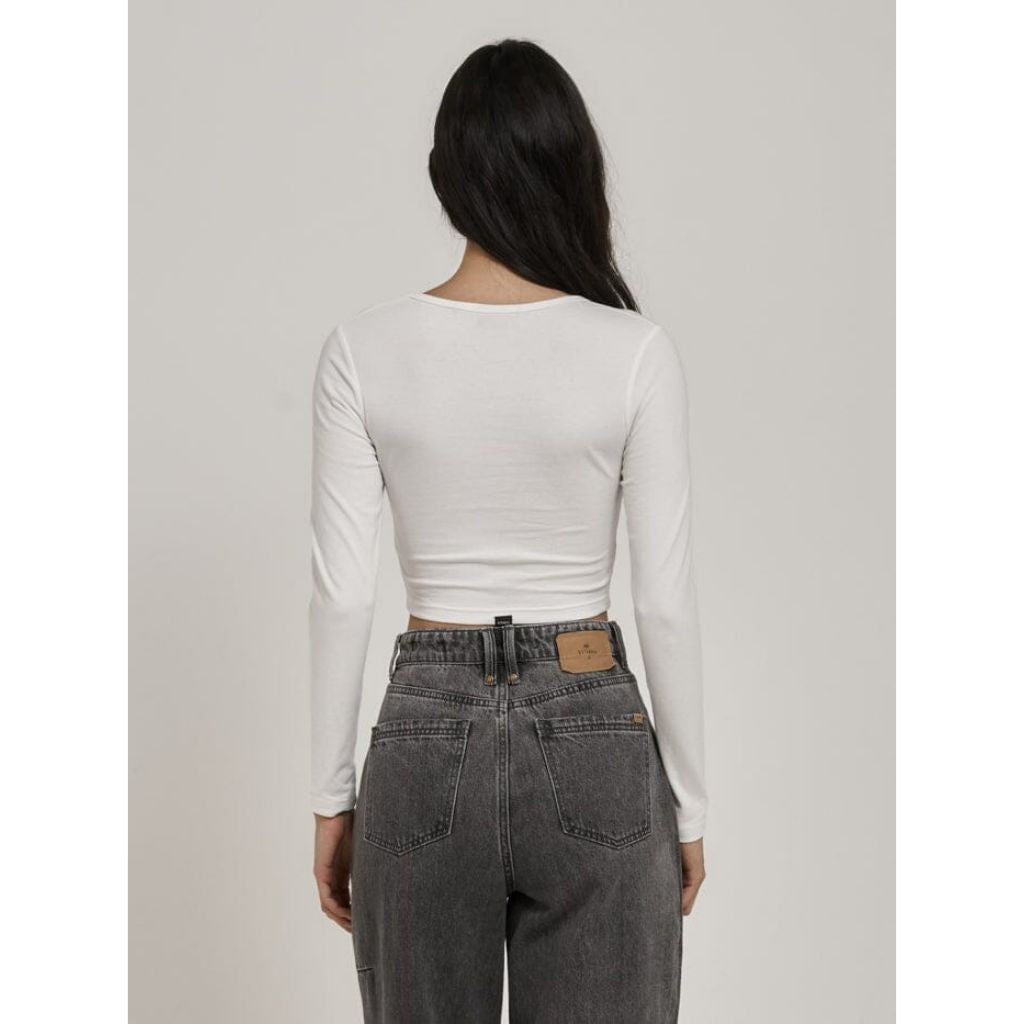 Emblem Long Sleeve Baby Tee