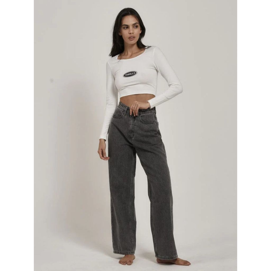 Emblem Long Sleeve Baby Tee