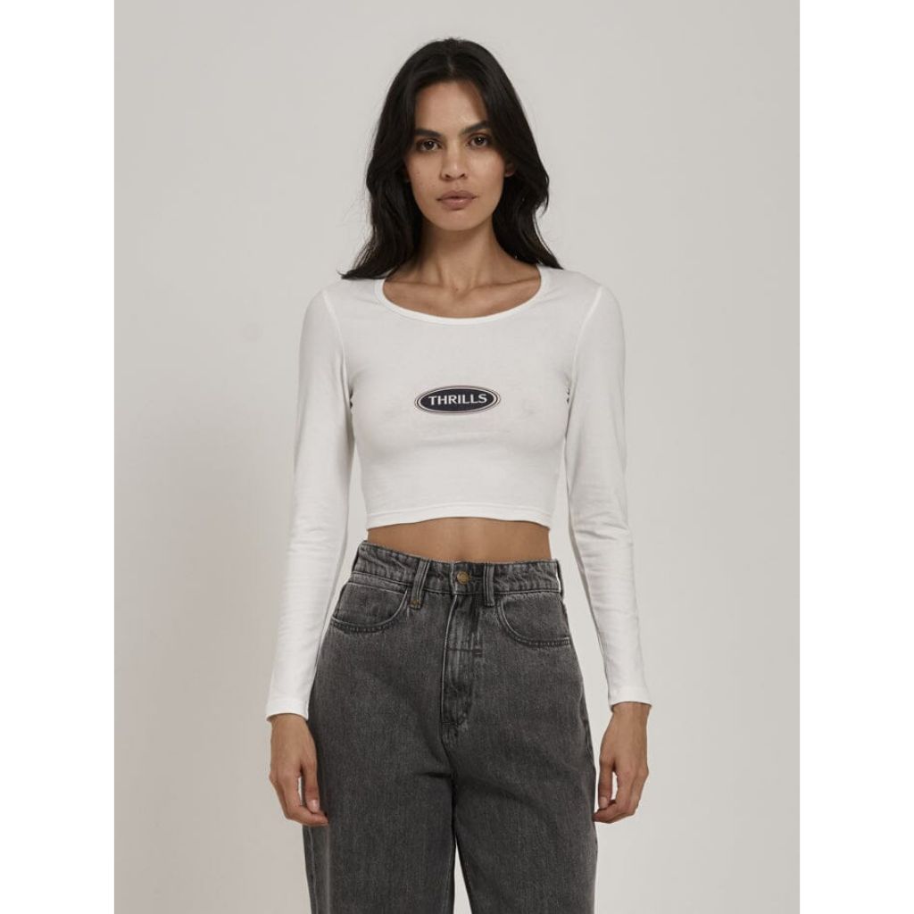 Emblem Long Sleeve Baby Tee